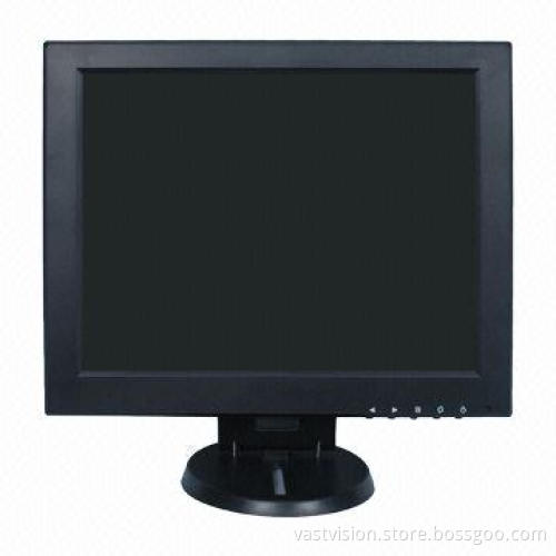 12-inch POS Display with 800 x 600 Pixels, BNC/RCA/VGA Input Optional, Ratio 4:3
